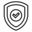 Icon Schild mit Häkchen